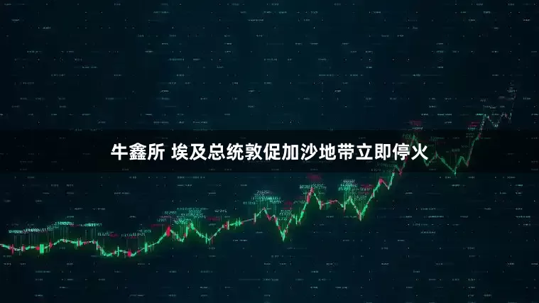 牛鑫所 埃及总统敦促加沙地带立即停火