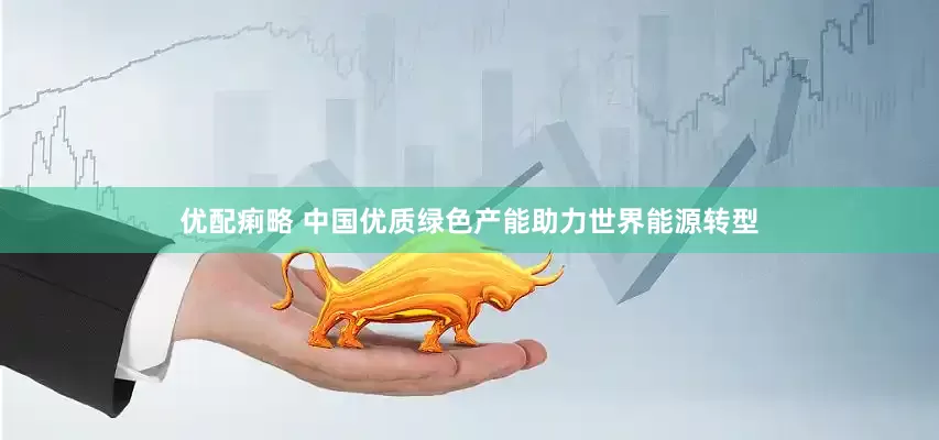 优配痢略 中国优质绿色产能助力世界能源转型