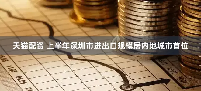 天猫配资 上半年深圳市进出口规模居内地城市首位